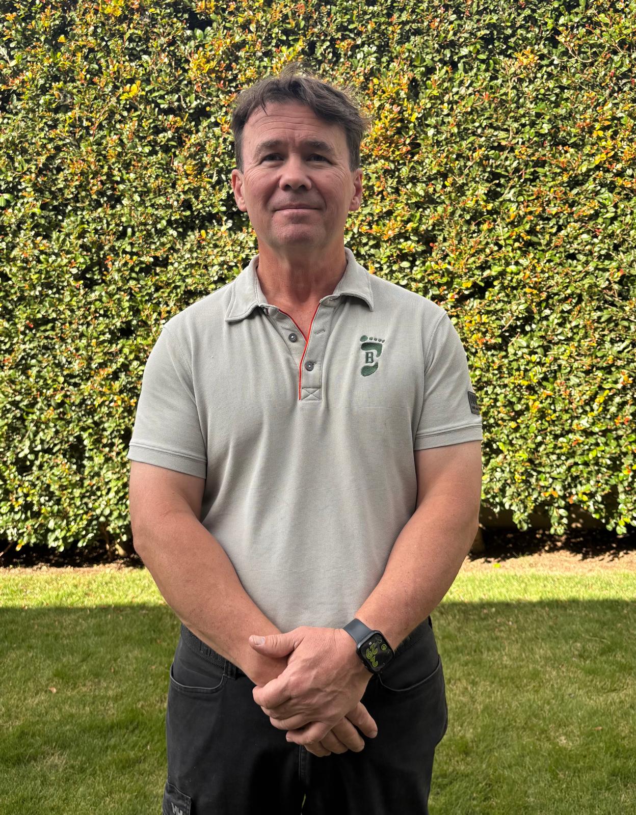 Daniel Schofield, founder of Barefoot Lawn Specialist